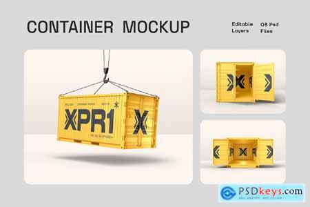 Shipping Container Mockup Set