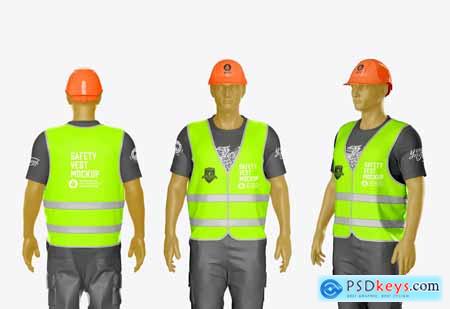 Construction Hi-Vis Vest Mockup