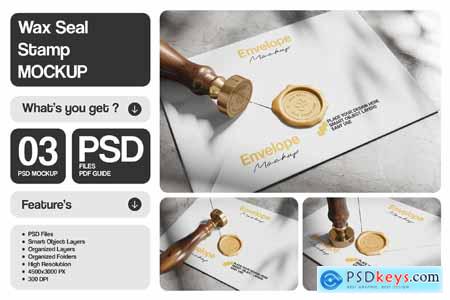 Wax Seal Stamp Mockup