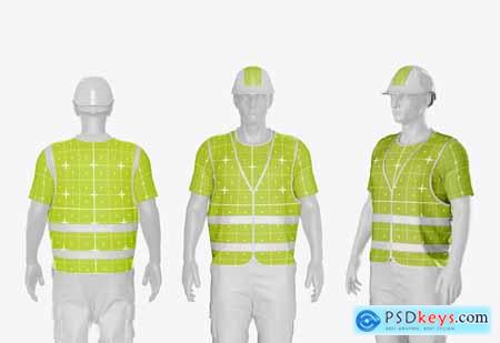 Construction Hi-Vis Vest Mockup