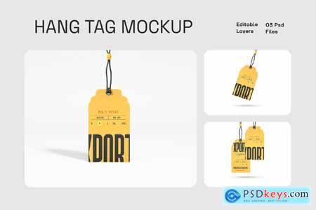 Clothing Hang Tag Branding Mockup Set