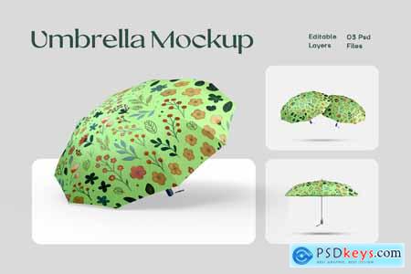Opened Umbrella Mockup Set