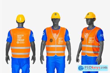Construction Hi-Vis Vest Mockup