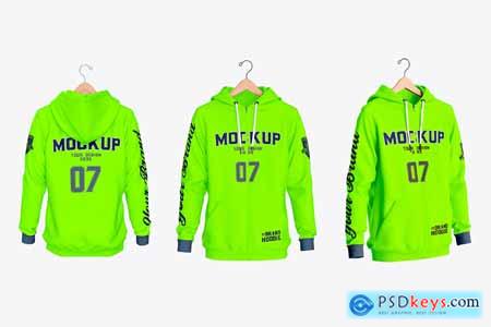 Hoodie on Hanger Mockup