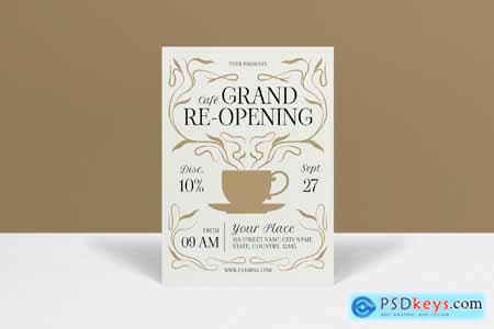 Cafe Grand Re-opening Invitation