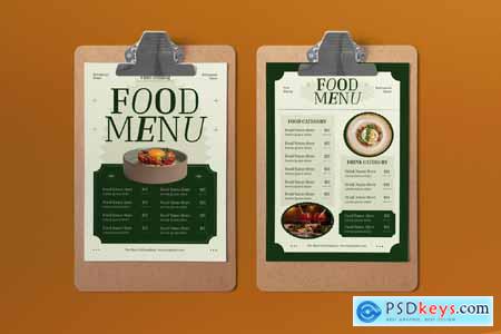Fine Dining Food Menu KFY2UEP