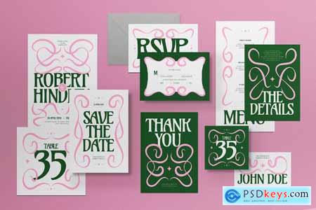 Wedding Invitation Set 5V2GZUL
