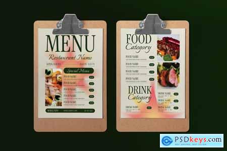 Fine Dining Food Menu S42QSF6