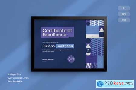 Certificate - Excellence