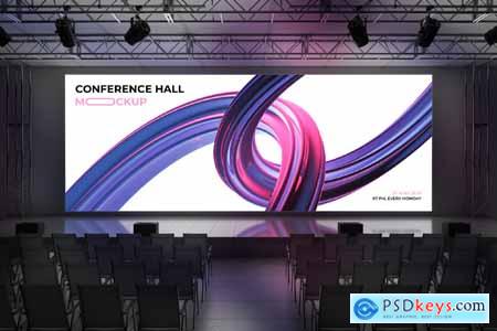 Conference Hall Screen Mockup Conference Hall Screen Mockup