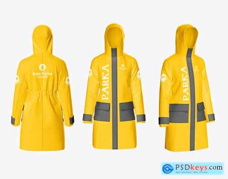 Raincoat Parka Mockup