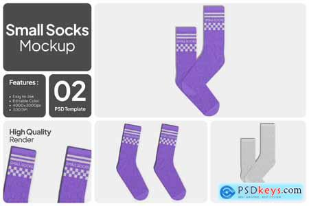 Small Socks Mockup