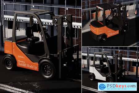 Construction Forklift Mockup