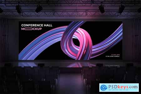 Conference Hall Screen Mockup