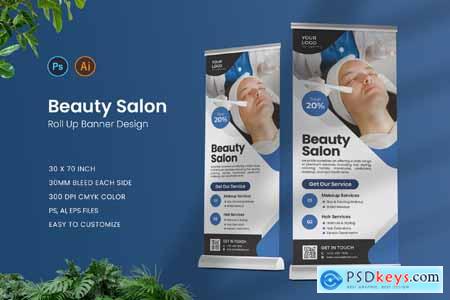 Beauty Salon Roll Up Banner