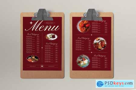 Fine Dining Food Menu BCF7G5F