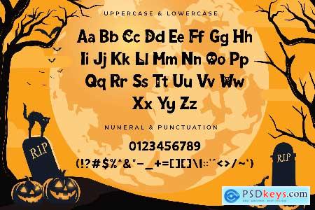 Ghost Of Doom  Modern Halloween Font