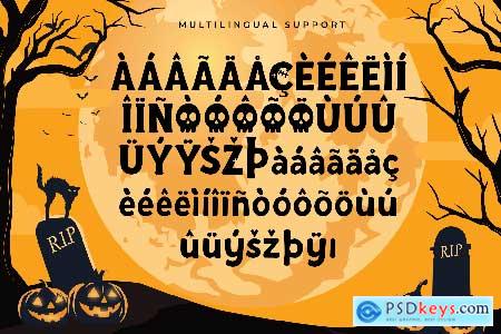Ghost Of Doom  Modern Halloween Font