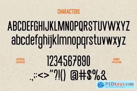 Modentra Rounded Condensed Sans Serif