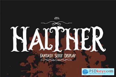 Halther - Fantasy Serif Display