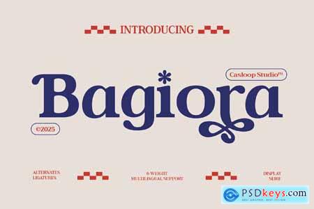 Bagiora - Food Brand Identity Bold & Luxury Font