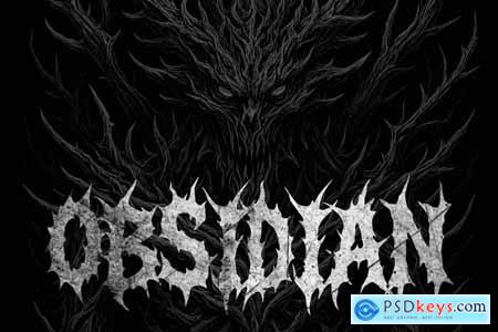 Necro Sarqe - Death Metal Font