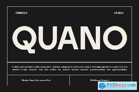 Professional Corporate Font - Quano