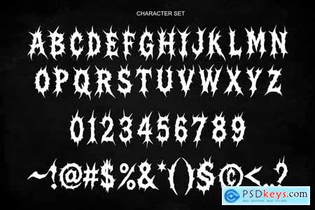 Necro Sarqe - Death Metal Font