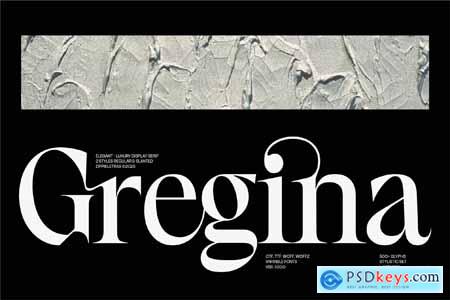 Gregina - Modern Elegant Brand Identity Serif