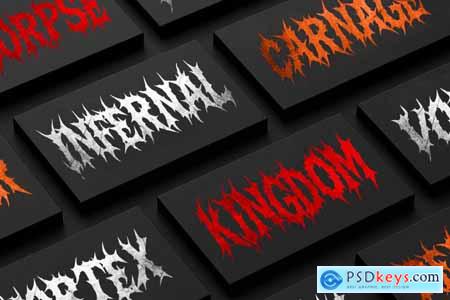 Necro Sarqe - Death Metal Font