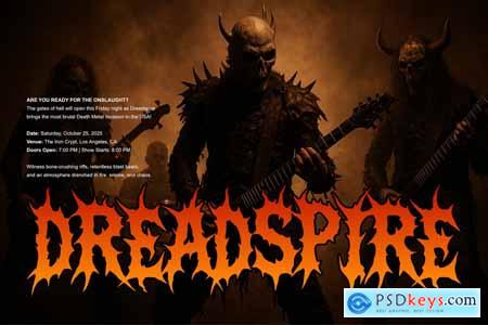 Necro Sarqe - Death Metal Font