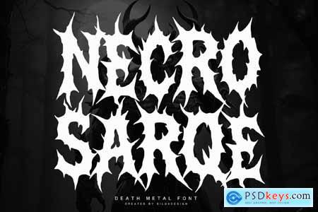 Necro Sarqe - Death Metal Font