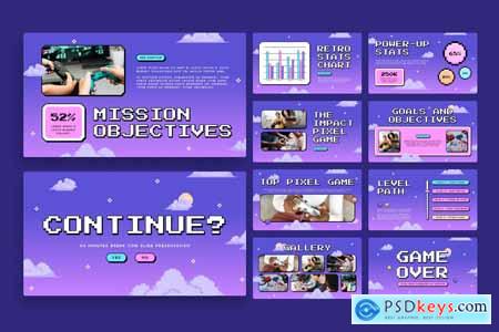 Pixel Quest Game PowerPoint