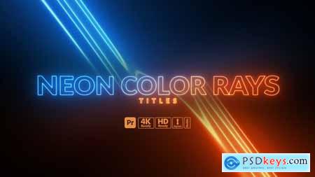Neon Color Rays Titles for Premiere Pro 59484484