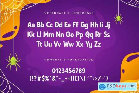 Spindark  Modern Halloween Font