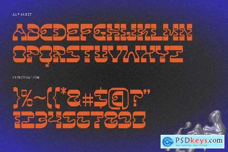 Glowra Bold Psychedelic Font