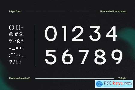 Rifgo Modern - Logo Font