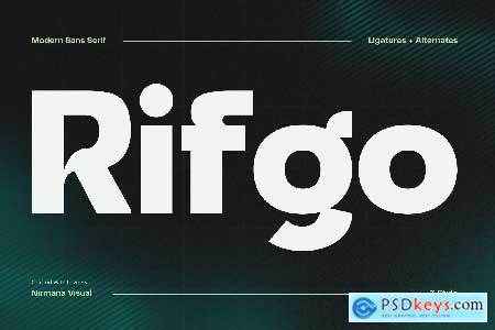 Rifgo Modern - Logo Font