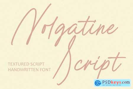 Nolgatine Script  Textured Handwritten Font