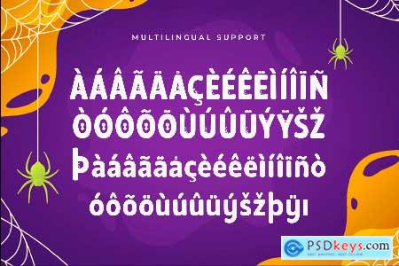 Spindark  Modern Halloween Font