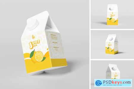 Juice Box Packaging Mockup