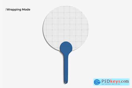 Plastic Hand Fan Mockup