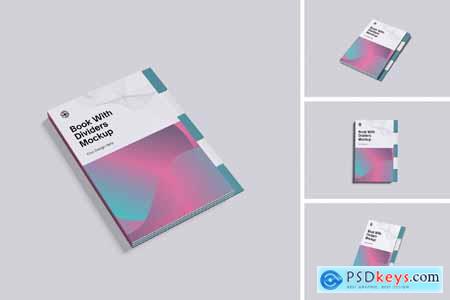 Notebook Planner with Dividers Mockup