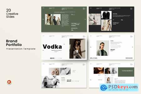 Brand Portfolio PowerPoint Template 6PG8QHX