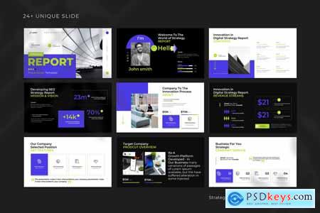 Strategy Report PowerPoint Template