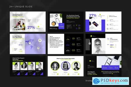 Strategy Report PowerPoint Template