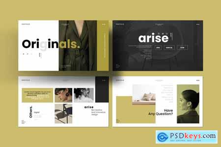 Brand Portfolio PowerPoint Template QKFPKJM