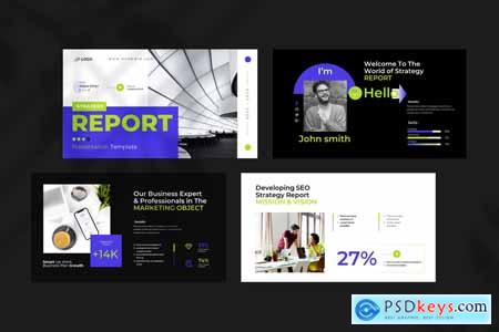 Strategy Report PowerPoint Template