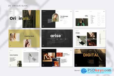 Brand Portfolio PowerPoint Template QKFPKJM