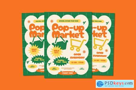 Pop Up Market Event Flyer